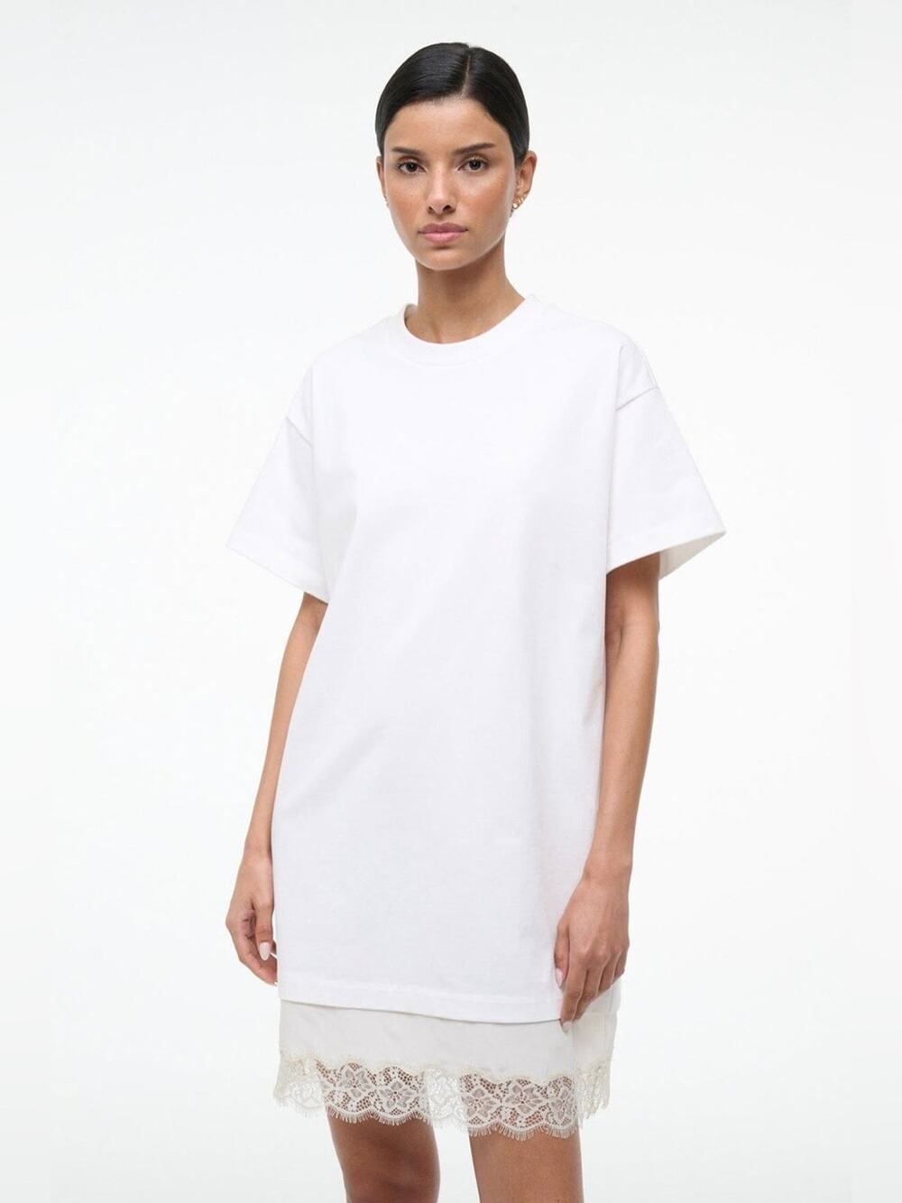 Staud Grier Dress in Ivory S